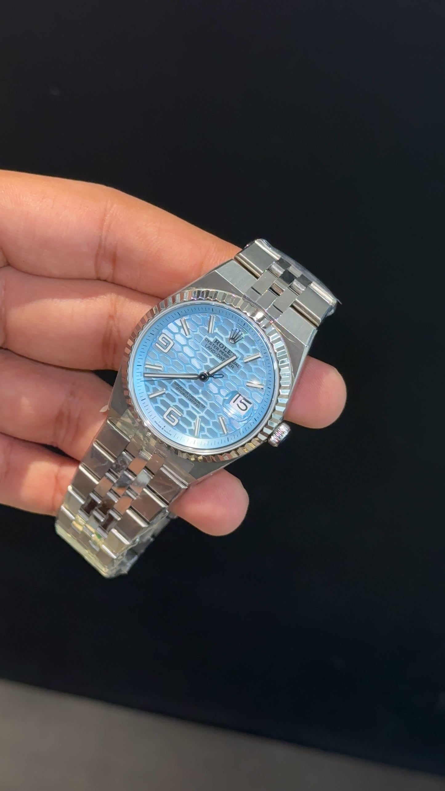 Premium Land Dweller | Silver Chain | Tiffany Dial