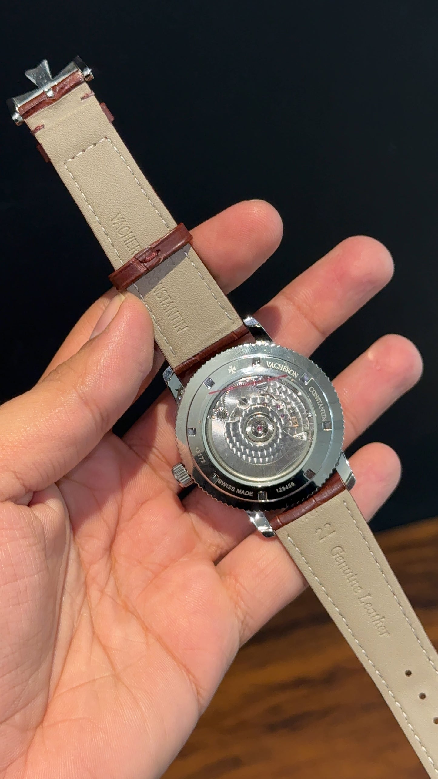 Vacheron Constantin | Brown Leather Strap | Tourbillion | White Dial