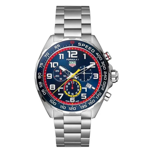 Tag Heuer Formula 1 Men’s Quartz Swiss Made Silver Stainless Steel Blue Dial 43mm Watch CAZ101AL.BA0842