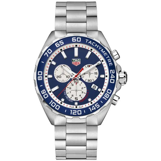Tag Heuer Formula 1 Men’s Quartz Swiss Made Silver Stainless Steel Blue Dial 43mm Watch CAZ1018.BA0842 - twentyfour