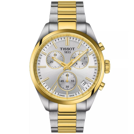 TISSOT Men’s Quartz Swiss Made Two-tone Stainless Steel Silver Dial 40mm Watch T150.417.22.031.00