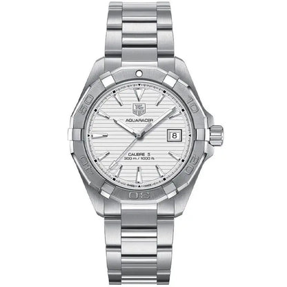 Tag Heuer Aquaracer Men’s Automatic Swiss Made Silver Stainless Steel Grey Dial 41mm | WAY2111.BA0928