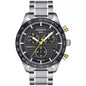TISSOT Men’s Quartz Swiss Made Grey Stainless Steel Black Dial 42mm Watch T100.417.11.051.00