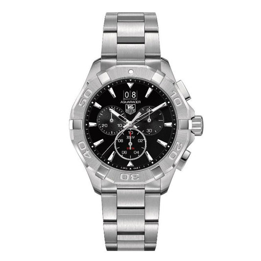 Tag Heuer Aquaracer Men’s Quartz Swiss Made Silver Stainless Steel Black Dial 43mm | CAY1110.BA0927