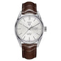 Tag Heuer Carrera Men’s Automatic Swiss Made Brown Leather Strap Silver Dial 41mm Watch WAR201B.FC6291 - twentyfour