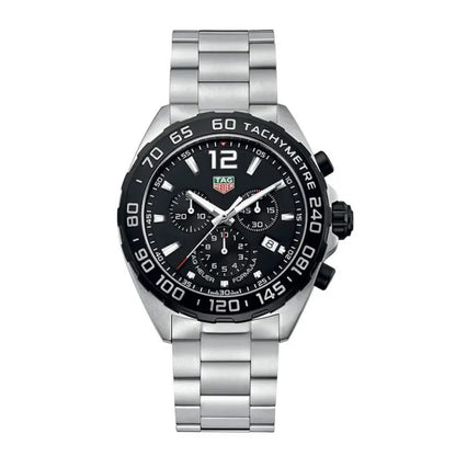 Tag Heuer Formula 1 Men’s Quartz Swiss Made Silver Stainless Steel Black Dial 43mm CAZ1010.BA0842 - twentyfour