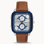 Fossil Men’s Quartz Brown Leather Strap Silver Dial 42mm BQ2658 - twentyfour