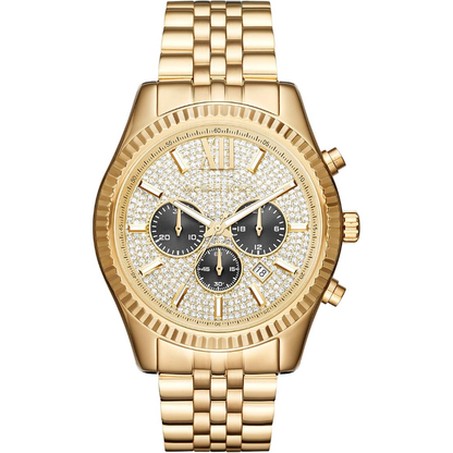 Michael Kors Men’s | Chronograph Quartz Stainless Steel Gold | Dial 44mm MK 8494 - twentyfour