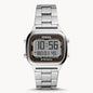 Fossil Men’s Digital Silver Stainless Steel Positive Display Dial 40mm FS5844 - twentyfour