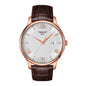 TISSOT Men’s Quartz Brown Leather Strap Silver Dial 42mm Watch T063.610.36.038.00