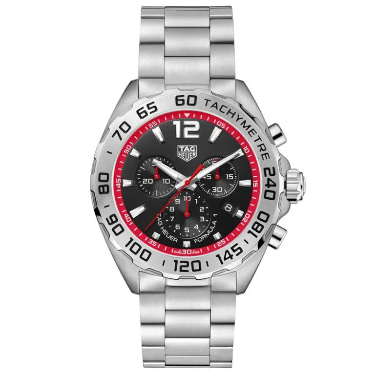 Tag Heuer Formula 1 Men’s Quartz Swiss Made Silver Stainless Steel Black Dial 43mm | CAZ101Y.BA0842
