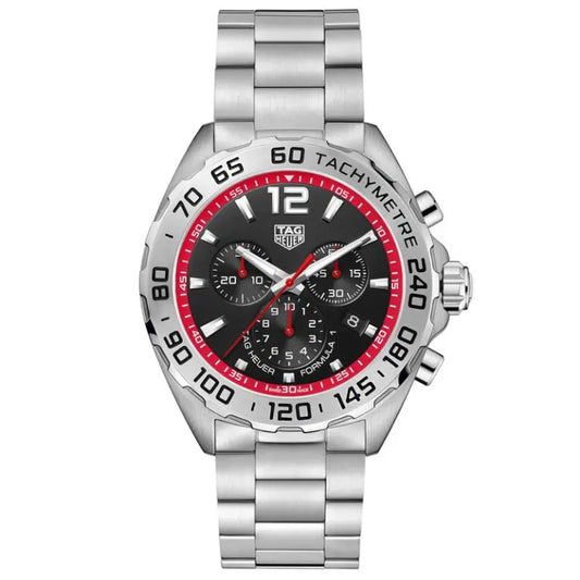 Tag Heuer Formula 1 Men’s Quartz Swiss Made Silver Stainless Steel Black Dial 43mm | CAZ101Y.BA0842
