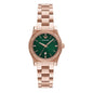 Emporio Armani Women’s Rose Gold Stainless Steel Green Dial 32mm AR11639 - twentyfour