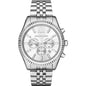 Michael Kors Men’s | Chronograph Quartz Stainless Steel | Silver Dial 45mm Watch MK 8405 - twentyfour