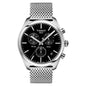 TISSOT Men’s Quartz Swiss Made Stainless Steel Black Dial 41mm Watch T101.417.11.051.01