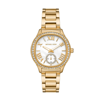 Michael Kors Women’s | Gold Stainless Steel Mother Of Pearl Dial 38mm MK4805