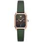 Emporio Armani Women’s Quartz Green Leather Strap Black Mother of Pearl Dial 24mm Watch AR 11149 - twentyfour