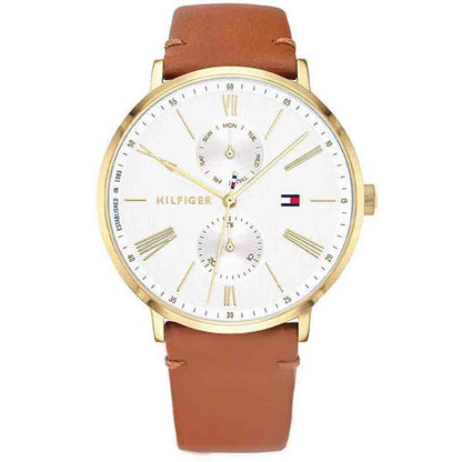 Tommy Hilfiger Women’s Quartz Leather Starp Silver Dial 38mm 1782073 - twentyfour