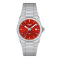 Tissot Women’s Quartz Swiss Made Silver Stainless Steel Red Dial 35mm Watch T137.210.11.421.00