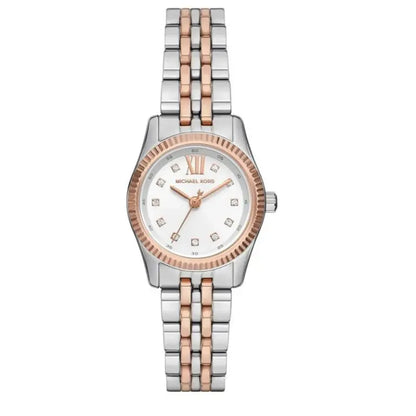 Michael Kors Women’s Quartz Two Tone Stainless Steel White Dial 26mm Watch MK4817 - twentyfour