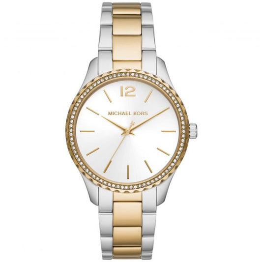 Michael Kors Women’s | Quartz Two Tone Stainless Steel Silver | Dial 38mm Watch MK 6899