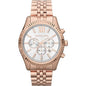 Michael Kors Women’s | Quartz Rose Gold Stainless Steel Silver White | Dial 45mm Watch MK 8313