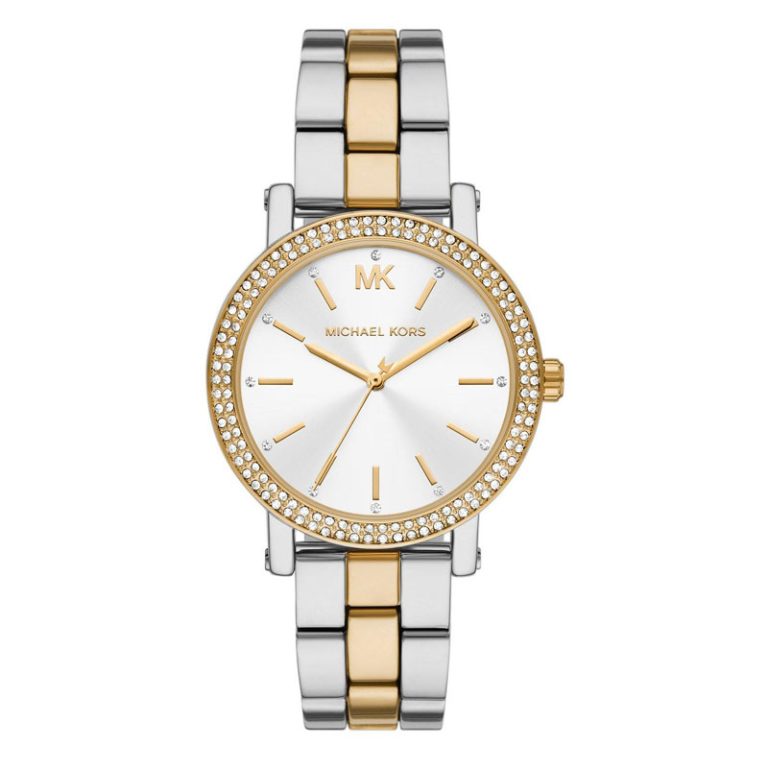 Michael Kors Women’s | Two Tone Stainless Steel Silver Dial 38mm MK7348