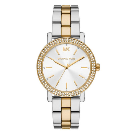 Michael Kors Women’s | Two Tone Stainless Steel Silver Dial 38mm MK7348