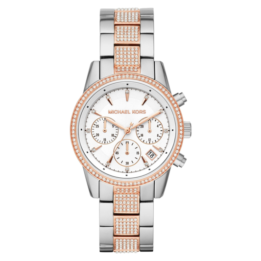 Michael Kors Women’s | Two-tone Stainless Steel Silver Dial 37mm MK6651