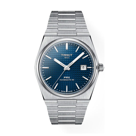 TISSOT PRX Men’s Swiss Made Powermatic Silver Stainless Steel Blue Dial 40mm Watch T137.407.11.041.00