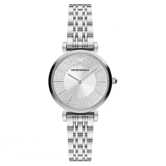 Emporio Armani Women’s Quartz Silver Stainless Steel Silver Dial 32mm AR11445