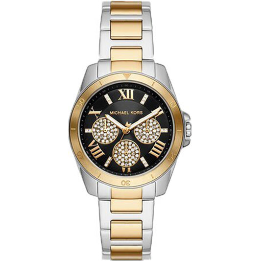 Michael Kors Women’s Quartz Two-tone Stainless Steel Black Dial 36mm Watch MK7265
