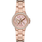 Michael Kors Women’s |  Rose Gold Stainless Steel Rose Gold Dial 33mm MK7197