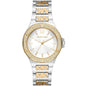Michael Kors Women’s Quartz Two Tone Stainless Steel White Dial 37mm Watch MK 7338