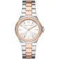 Michael Kors Women’s Quartz Two Tone Stainless Steel Silver Dial 37mm Watch MK6989
