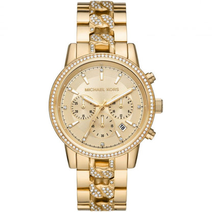 Michael Kors Women’s Quartz Gold Stainless Steel Gold Dial 41mm Watch MK6937 - twentyfour