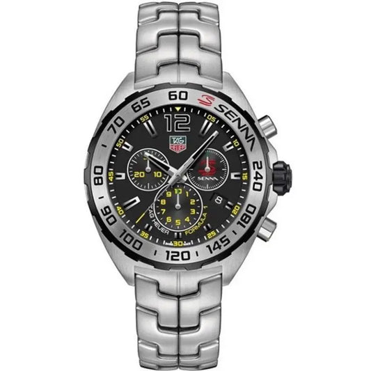 Tag Heuer Formula 1 Men’s Quartz Swiss Made Silver Stainless Steel Black Dial 43mm CAZ1013.BA0883 - twentyfour