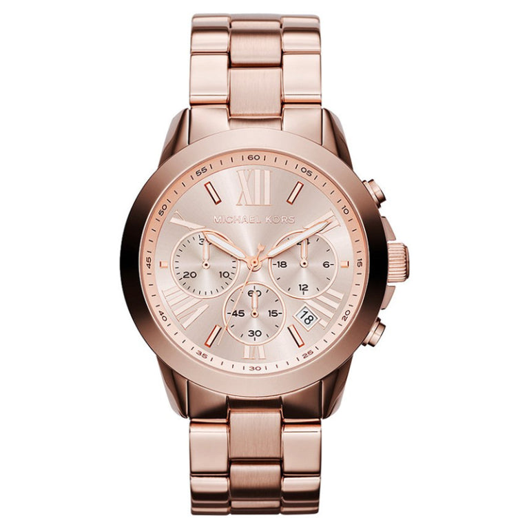 Michael Kors Men’s Quartz Rose Gold Stainless Steel Rose Gold Dial 42mm Watch MK5778