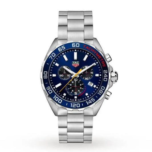 Tag Heuer Men’s Quartz Swiss Made Silver Stainless Steel Blue Dial 43mm Watch CAZ101AB.BA0842