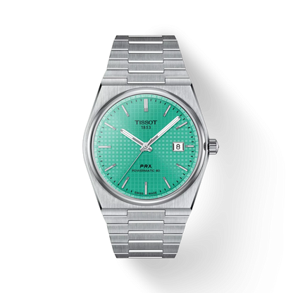 TISSOT PRX Men’s Swiss Made Powermatic Silver Stainless Steel Light Green Dial 40mm Watch T137.407.11.091.01
