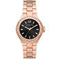 Michael Kors Women’s Quartz Rose Gold Stainless Steel Black Dial 37mm MK7233 - twentyfour