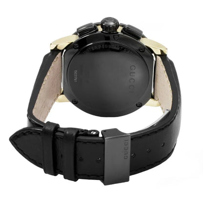 Gucci Men’s | Quartz Leather Strap Black Dial 44mm YA101203