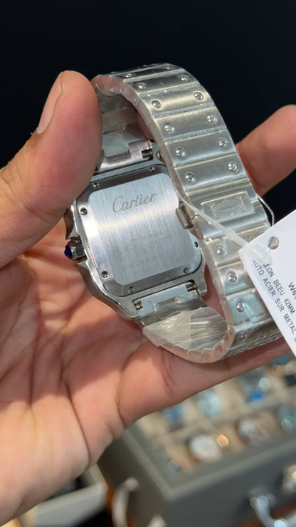 Santos | Silver Chain | White Dial