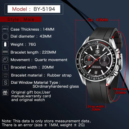 BENYAR BY-5194L SB | Progressive Chronograph Edition