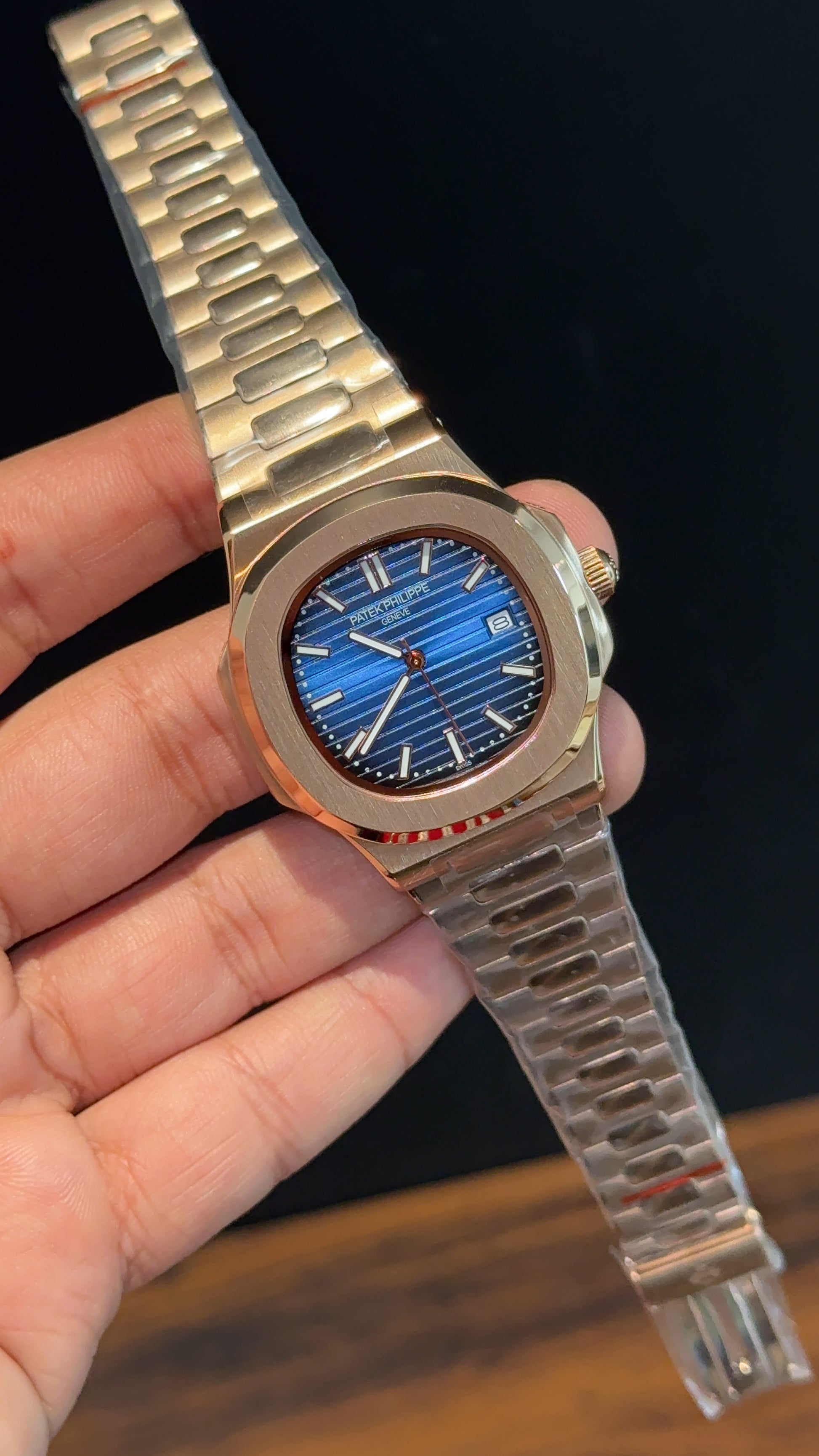 PP Auto | Rose Chain | Blue Dial - twentyfour