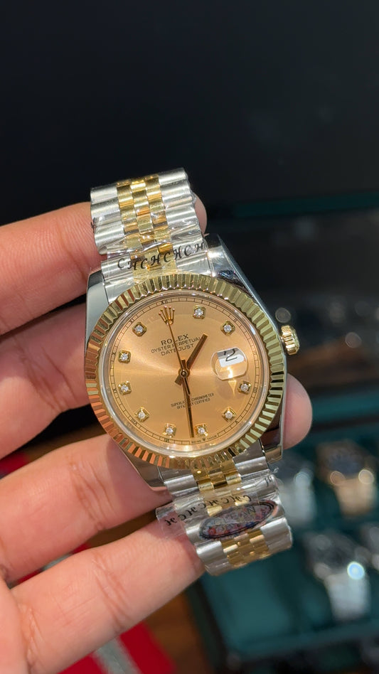 Datejust | High Grade | Gold Two Tone | Gold Diamond Digit | Gold Dial - twentyfour
