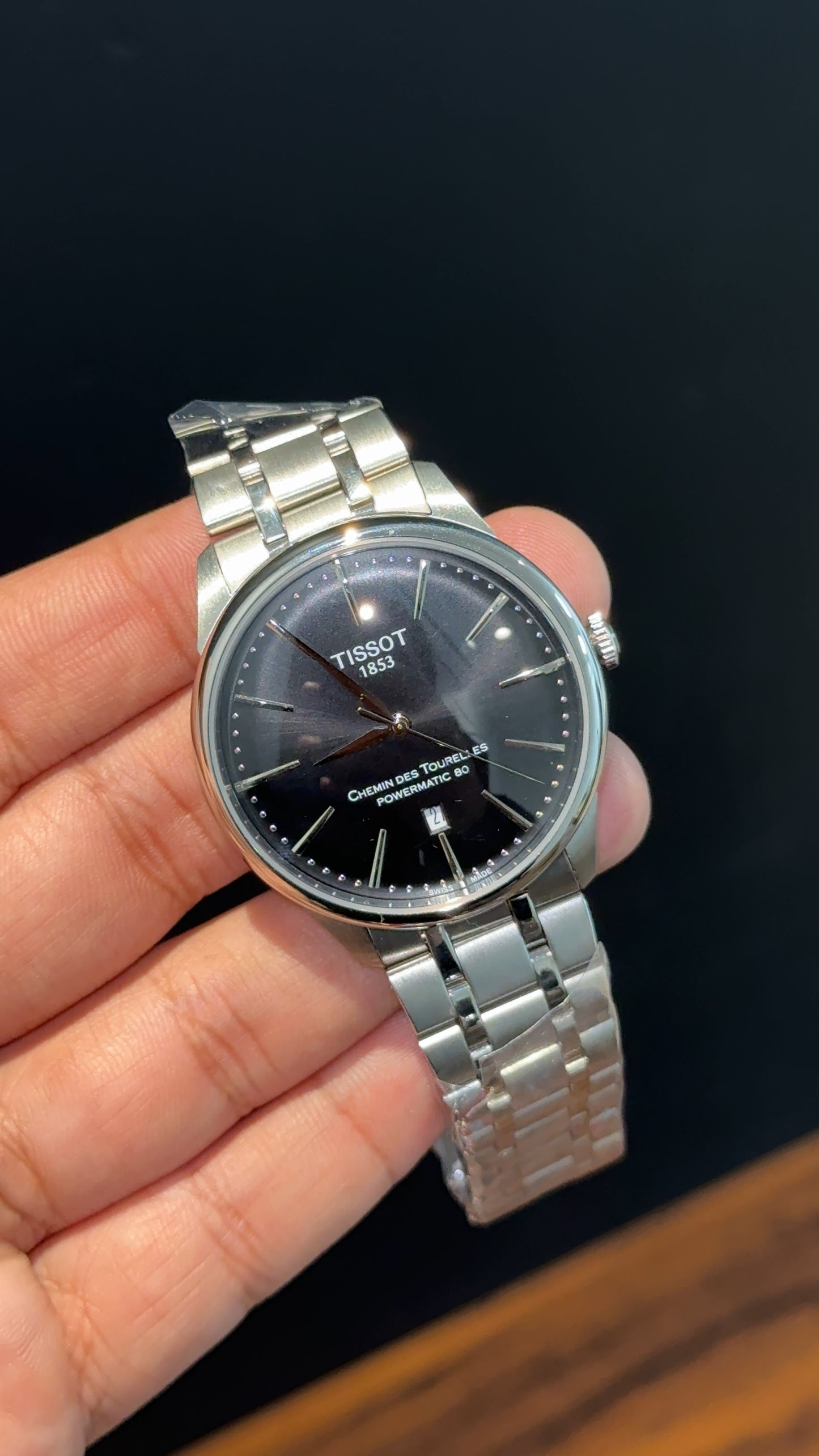 Tissot T-Classic | Auto | Silver Chain | Black Dial