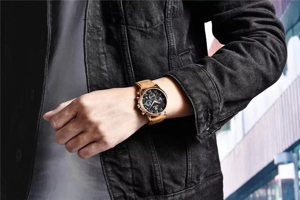 BENYAR BY-5160L RGBBN | Moonphase Chronograph Watch - twentyfour
