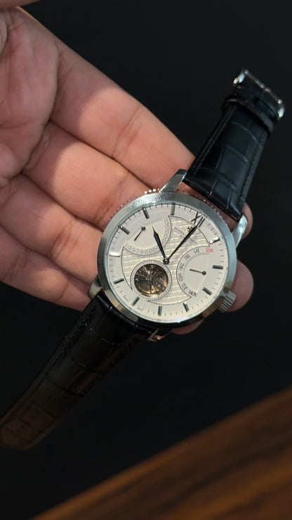 Vacheron Constantin | Black Leather Strap | Tourbillion | White Dial