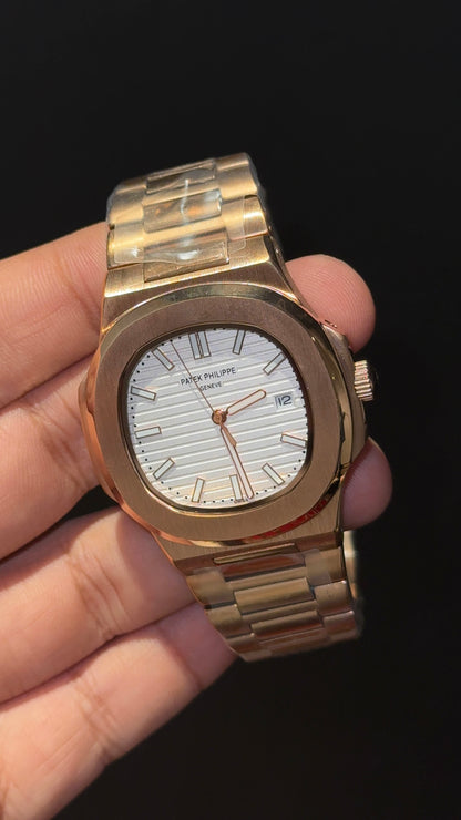 PP Auto | Rose Chain | White Dial